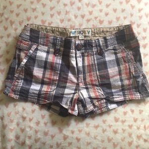 COPY - Roxy plaid shorts size 9